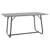 Τραπέζι Revello pakoworld sintered stone μαύρο μαρμάρου-μαύρο 150x90x75εκ 101-000075