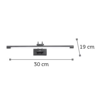 Alternative view of InLight Επιτοίχιο φωτιστικό LED 4W 3000K από λευκό μέταλλο και ακρυλικό D:30cm (1044-Γ-Λευκό)