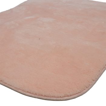 Alternative view of Πατάκι μπάνιου PWC-0055  σετ 2τμχ microfiber ροζ 90x60εκ