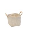 ΔΟΧΕΙΟ COTTON ΜΕ ΛΑΒΗ RATTAN 12Χ12Χ12ΕΚ AMN127 Espiel