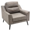 Πολυθρόνα Lonnie pakoworld τεχνόδερμα γκρι antique 94x95.5x92.5εκ 222-000001