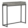 Κονσόλα Mentez pakoworld γκρι μαρμάρου-μαύρο 100x30x90εκ 230-000012