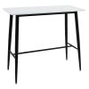 Tραπέζι μπαρ Harriet pakoworld MDF λευκό-μαύρο 120x60x105εκ 235-000010