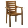 Πολυθρόνα Fiery pakoworld PP teak 253-000025