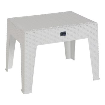 Τραπέζι Cosmic pakoworld PP λευκό 55x40x43.5εκ 253-000033