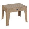 Τραπέζι Cosmic pakoworld PP cappucino 55x40x43.5εκ 253-000034