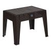 Τραπέζι Cosmic pakoworld PP ανθρακί 55x40x43.5εκ 253-000035