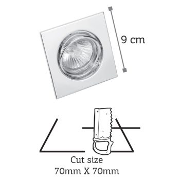 Alternative view of InLight Χωνευτό σποτ από χρυσό μέταλλο 1XGU10 D:9cm (43278-Χρυσό)