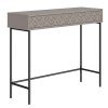 Κονσόλα Elettra pakoworld μόκα-μαύρο 110x35.5x90εκ 119-001173