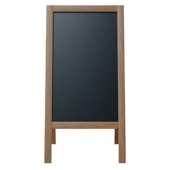 Alternative view of Stand μενού Felex  καρυδί-μαύρο 50x25x100εκ