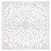 Διακοσμητικό τοίχου Fanny pakoworld MDF λευκό 90.5x90.5εκ 199-000474