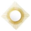 Καθρέπτης Sunshine pakoworld χρυσό 70x3x70εκ 233-000006