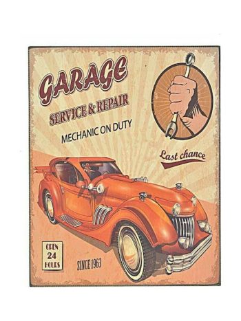 ΠΙΝΑΚΑΣ ΞΥΛΙΝΟΣ 'GARAGE' 24X30