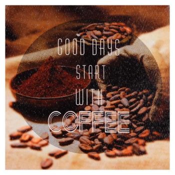 ΠΙΝΑΚΑΣ/PRINTED ΚΑΜΒΑΣ COFFEE 28X1.5X28