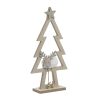 INART ΔΕΝΤΡΑΚΙ XMAS ΞΥΛΙΝΟ NATURAL/ΛΕΥΚΟ 15Χ5Χ28 Φυσικό μπεζ