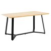 Tραπέζι Gemma pakoworld sonoma-μαύρο 140x80x75εκ 235-000016
