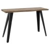 Κονσόλα Gallant pakoworld MDF καρυδί - πόδι μαύρο 120x40x76εκ 093-000013