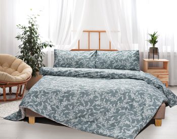Beauty Home Σετ σεντόνια φανελένια υπέρδιπλα με λάστιχο Lusy Art 12121 170x200+32 Εμπριμέ
