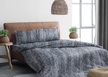 Beauty Home Σετ σεντόνια φανελένια υπέρδιπλα με λάστιχο Molly Art 12126 170x200+32 Εμπριμέ