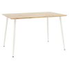 Τραπέζι Cuba pakoworld MDF sonoma-λευκό 120x80x75εκ 127-000139