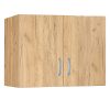Πατάρι ντουλάπας Zelia pakoworld δίφυλλο φυσικό mo 79x42x60εκ 249-000038