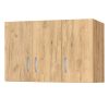 Πατάρι ντουλάπας Zelia pakoworld τρίφυλλο φυσικό mo 90x42x60εκ 249-000041