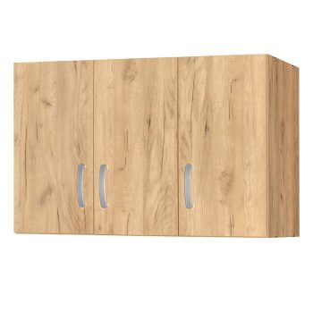 Πατάρι ντουλάπας Zelia pakoworld τρίφυλλο φυσικό mo 90x42x60εκ 249-000041