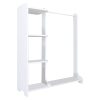 Έπιπλο εισόδου Renesme pakoworld λευκό 106x35x128εκ 120-000211