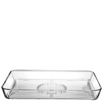 BORCAM  GRILL RECT. TRAY TEMPERED 40X27X5CM 3800CC P/144 GB1.OB6. SP59554G1 Espiel