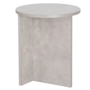 Βοηθητικό τραπέζι Camila pakoworld cement Φ40x48εκ 225-000021