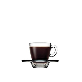 AQUA CUP AND SAUCER ESPRESSO TEMPERED 72CC P/2016 GB6.OB24 (sm) SP95756G6 Espiel