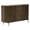 INART ΜΠΟΥΦΕΣ ΞΥΛΙΝΟΣ ΚΑΦΕ/ΧΡΥΣΟΣ 145X40X91 Καφέ