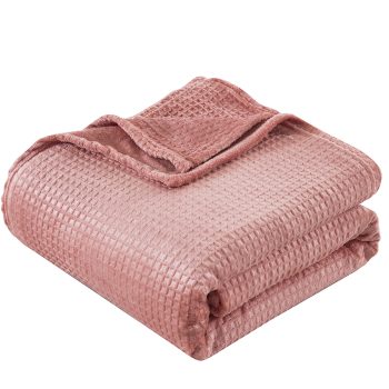 Alternative view of Κουβέρτα μονόχρωμη μονή Fleece Art 11551 160x220 Ροδακινί
