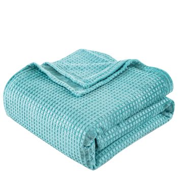 Alternative view of Κουβέρτα μονόχρωμη μονή Fleece Art 11554 160x220 Τυρκουαζ