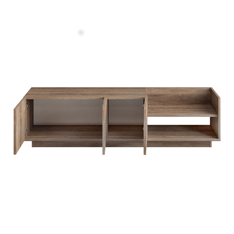 Έπιπλο τηλεόρασης Yubo καρυδί 167.6x35x43εκ - Image 3