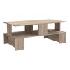 Τραπέζι σαλονιού Olly pakoworld φυσικό 120x60x47εκ 120-000374