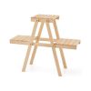 Ραφιέρα-στάντ φυτών Cillin pakoworld ξύλο φυσικό 60x20x50εκ 120-000391