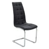 Καρέκλα Darrell pakoworld pu μαύρο-βάση χρωμίου 42x49x106εκ 127-000106