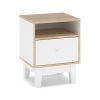 Κομοδίνο Awell pakoworld sonoma-λευκό 45x44x58εκ 173-000005