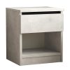 Κομοδίνο Complete pakoworld γκρι antique-wenge 40x35.5x46εκ 176-000116