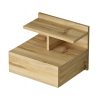 Κομοδίνο Discover pakoworld επιτοίχιο sonoma 40x35.5x32εκ 176-000120