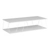 Τραπέζι σαλονιού Tars pakoworld γκρι-λευκό 120x50x30εκ 225-000025