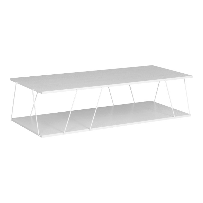 Τραπέζι σαλονιού Tars pakoworld γκρι-λευκό 120x50x30εκ 225-000025