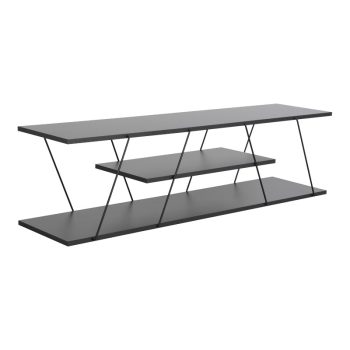 Έπιπλο τηλεόρασης Tars pakoworld ανθρακί-μαύρο 120x30x33εκ 225-000030
