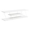 Έπιπλο τηλεόρασης Tars pakoworld γκρι-λευκό 120x30x33εκ 225-000031