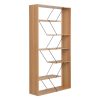 Βιβλιοθήκη Tars pakoworld sonoma-μαύρο 84x24x157εκ 225-000032