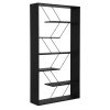 Βιβλιοθήκη Tars pakoworld ανθρακί-μαύρο 84x24x157εκ 225-000033