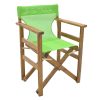 Καρέκλα-πολυθρόνα σκηνοθέτη Retto pakoworld μασίφ ξύλο οξιάς καρυδί-πανί λαχανί 237-000021