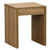 Βοηθητικό τραπέζι Focused pakoworld MDF φυσικό 40x40x50εκ 260-000002