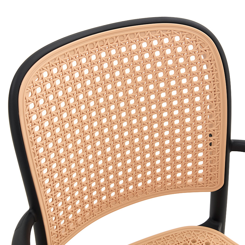 Πολυθρόνα Juniper με UV protection PP μπεζ-μαύρο 56x52.5x86.5εκ. - Image 6